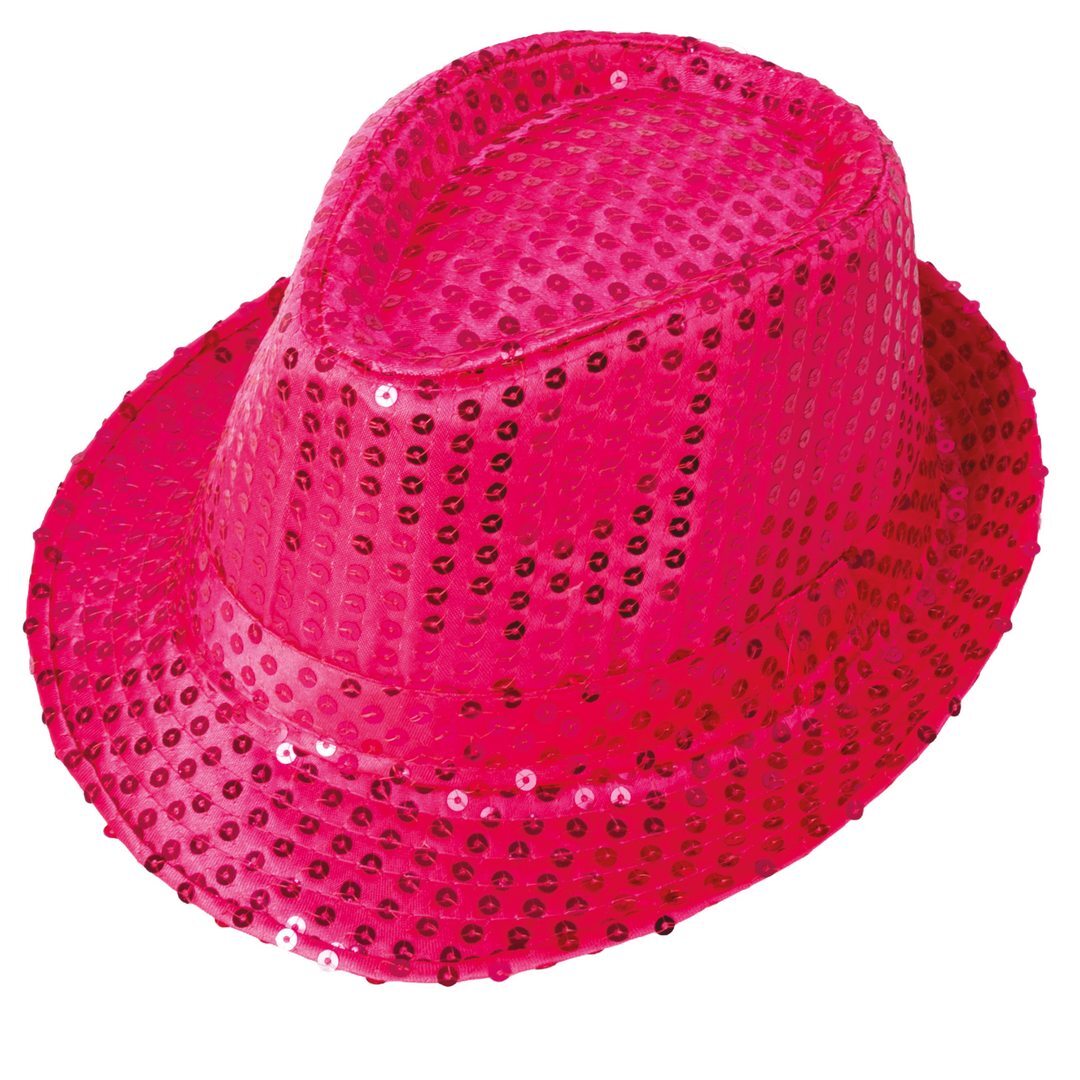 Hut mit Pailletten div. Farben