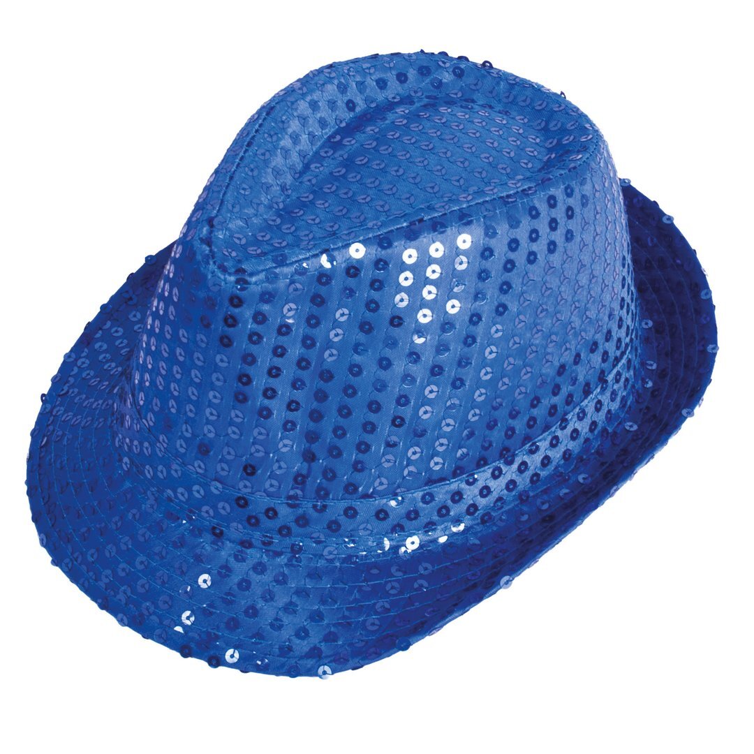 Hut mit Pailletten div. Farben