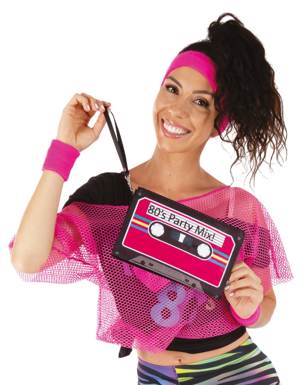 Retro-Kassettenetui – Neonpink
