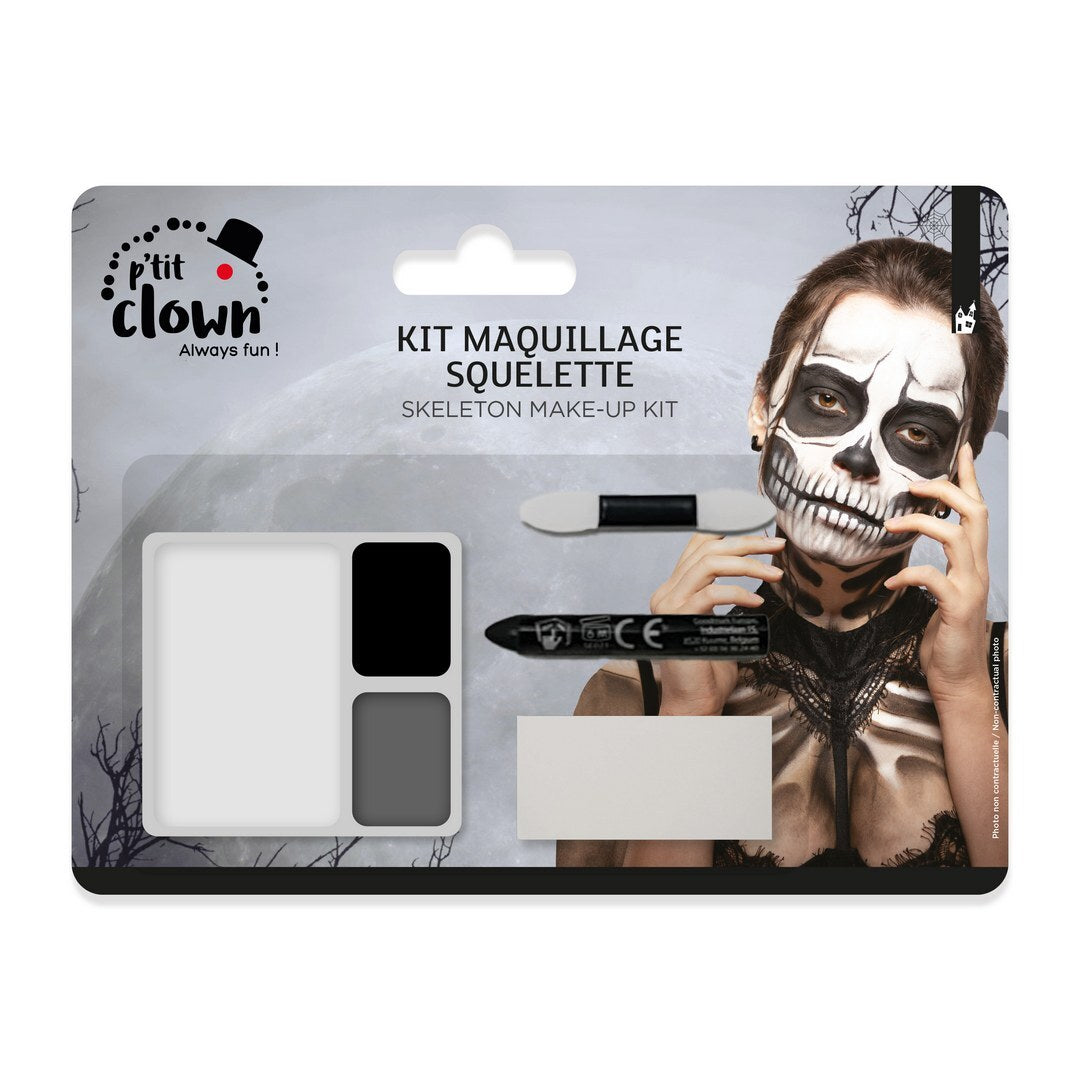 Halloween Make-Up kit - Skeleton/Zombie