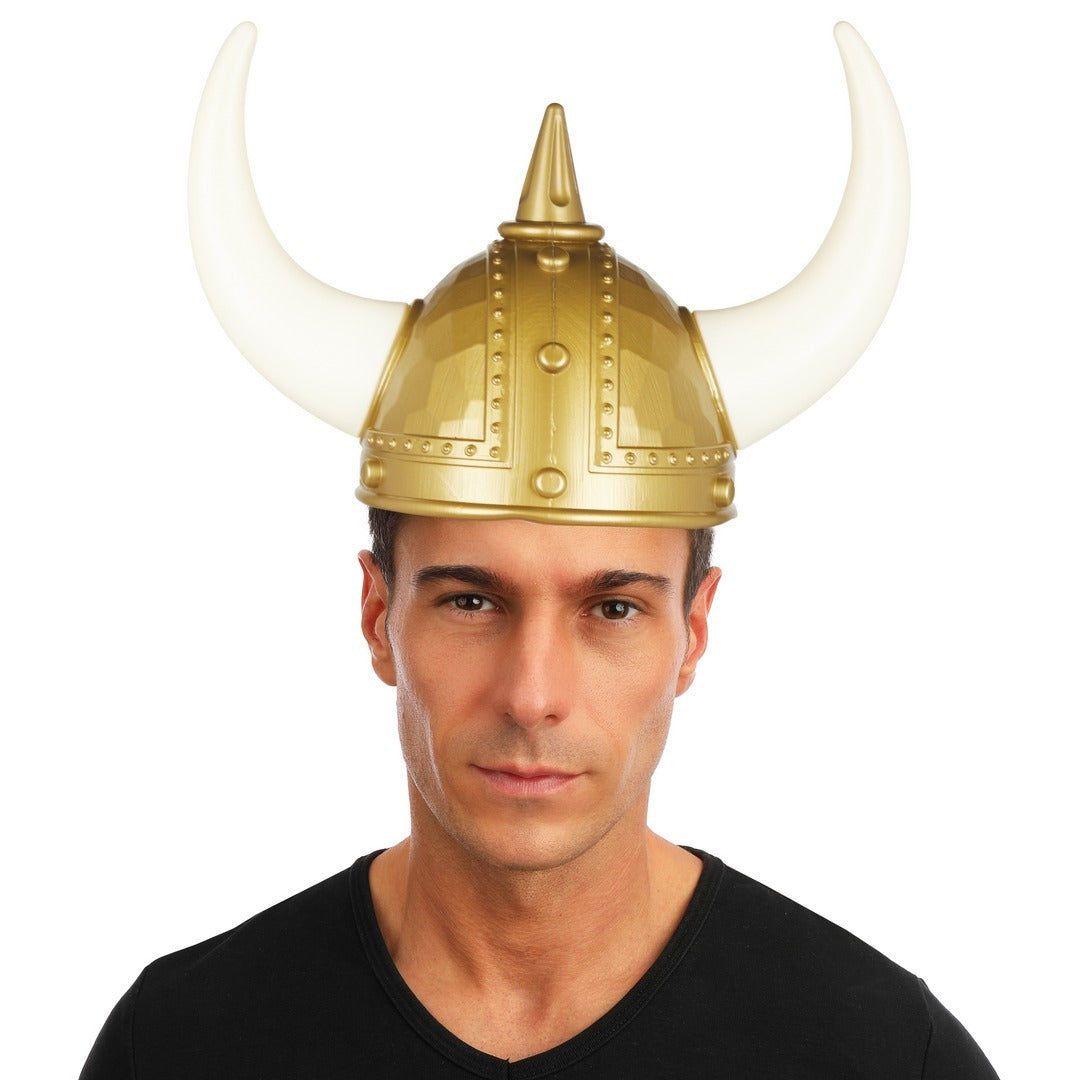 Wikingerhelm mit lange Hörner