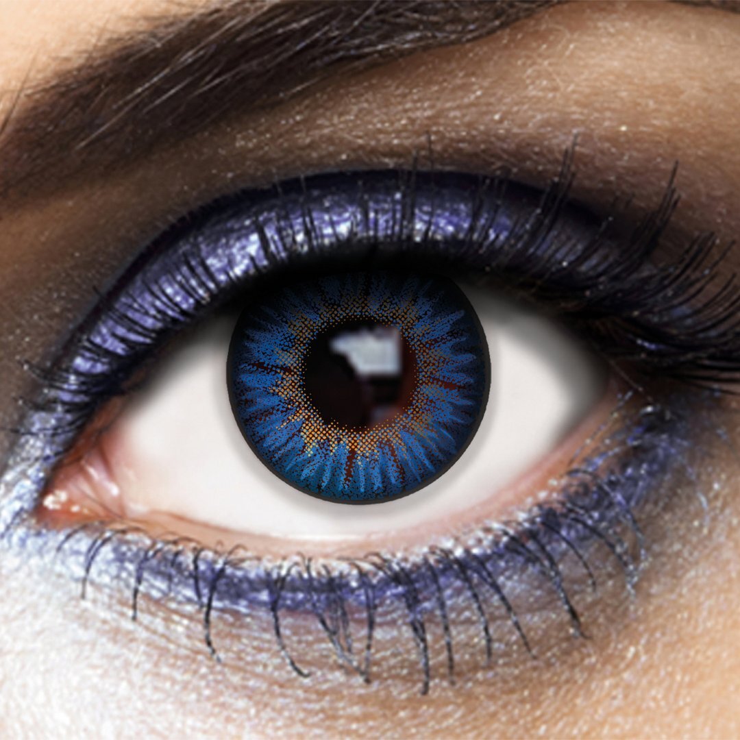 Kontaktlinsen 12-Monatslinsen Blue Iris