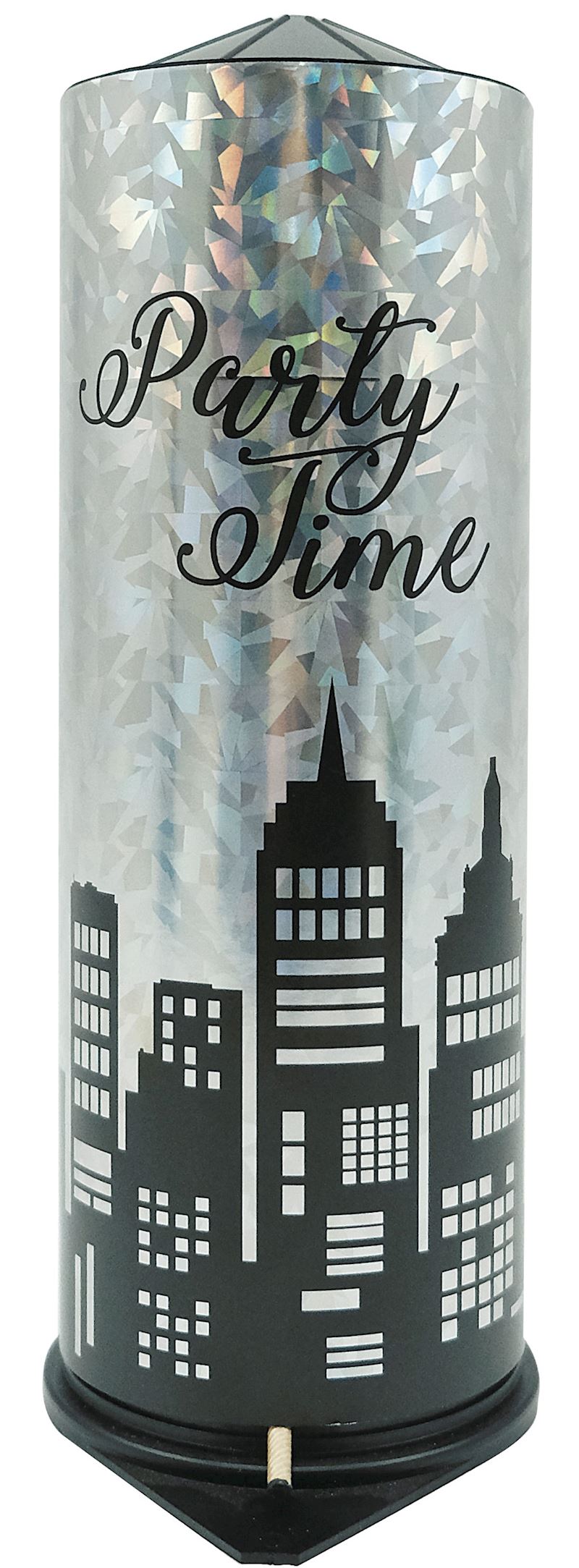 Tischbombe Maxi Partytime Holo Silber