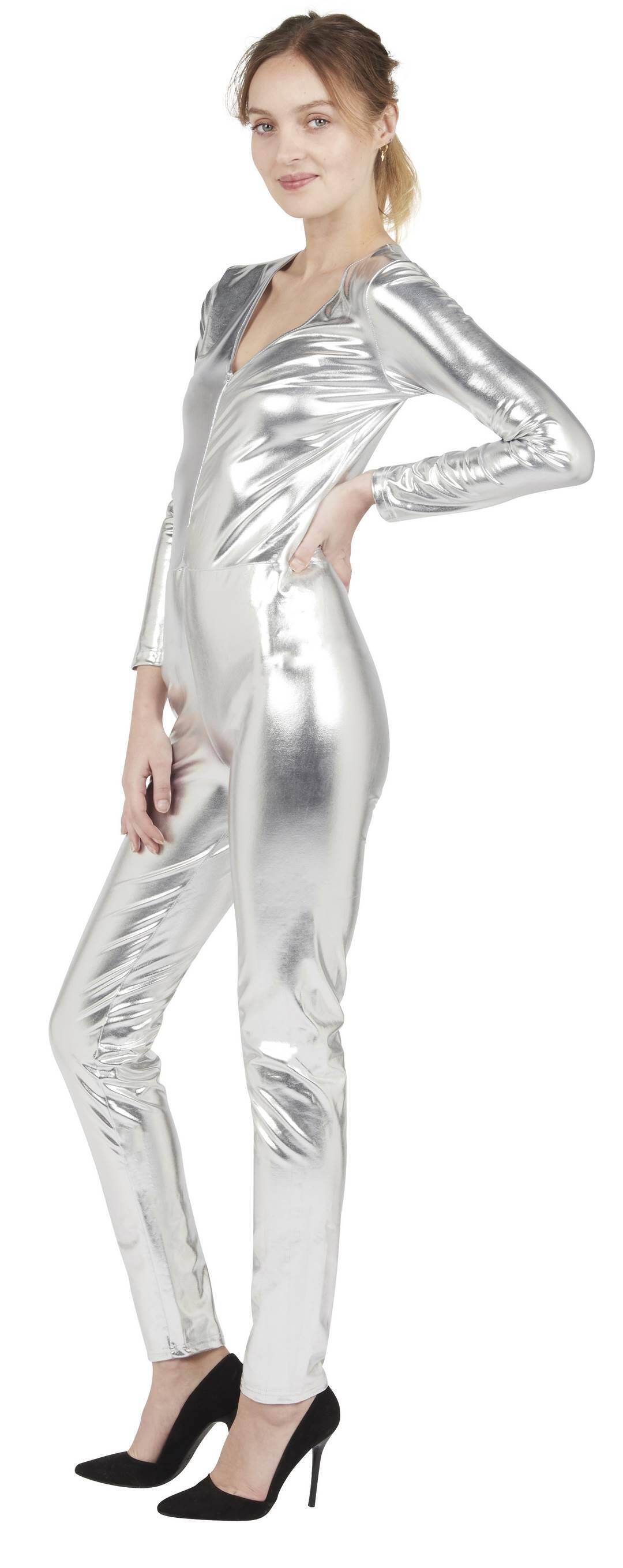 Silbernes Jumpsuit - Kostüm