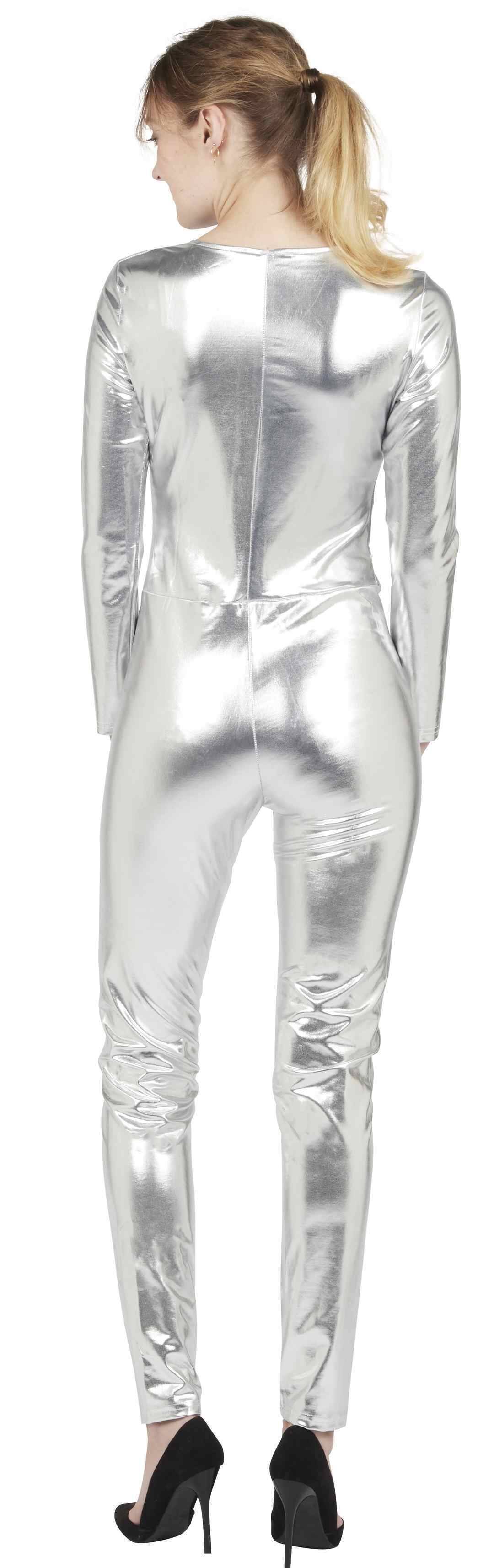 Silbernes Jumpsuit - Kostüm