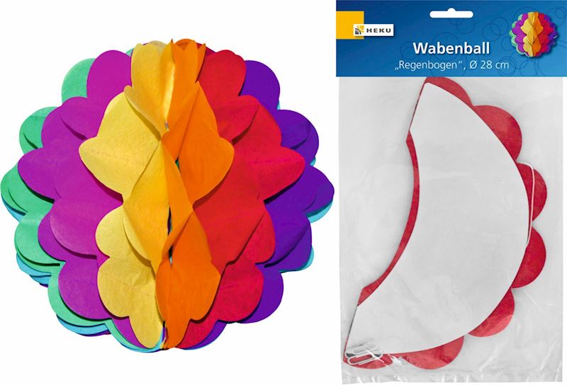 Wabenball Regenbogen