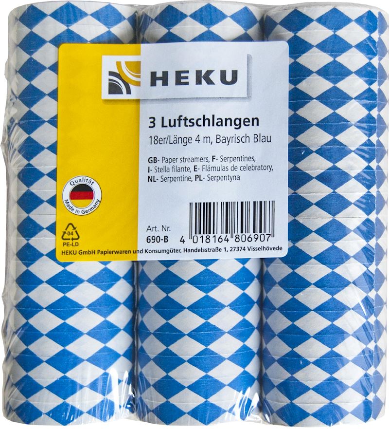 Luftschlangen Bayrisch