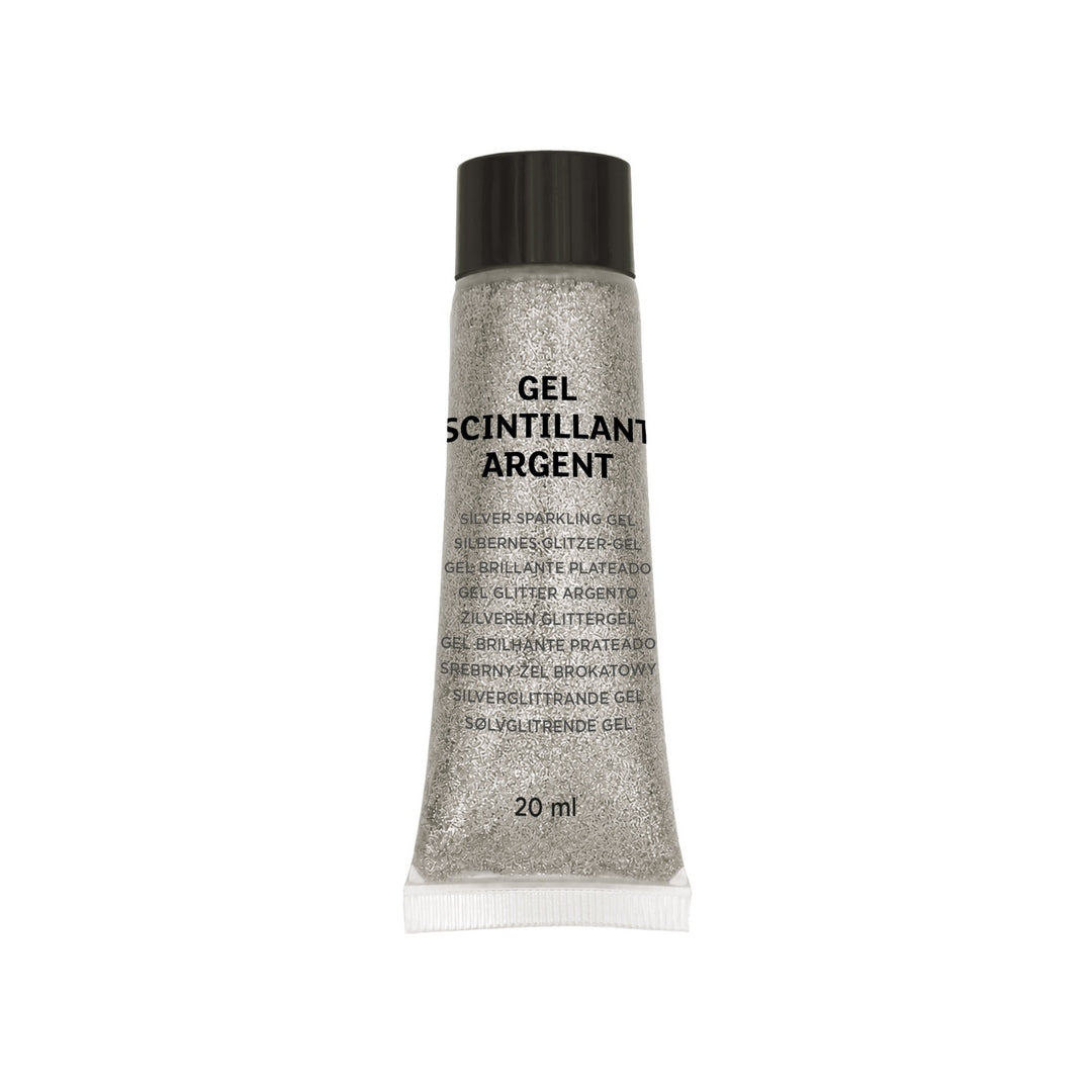 Glitter gel make-up - 20 ml - silver