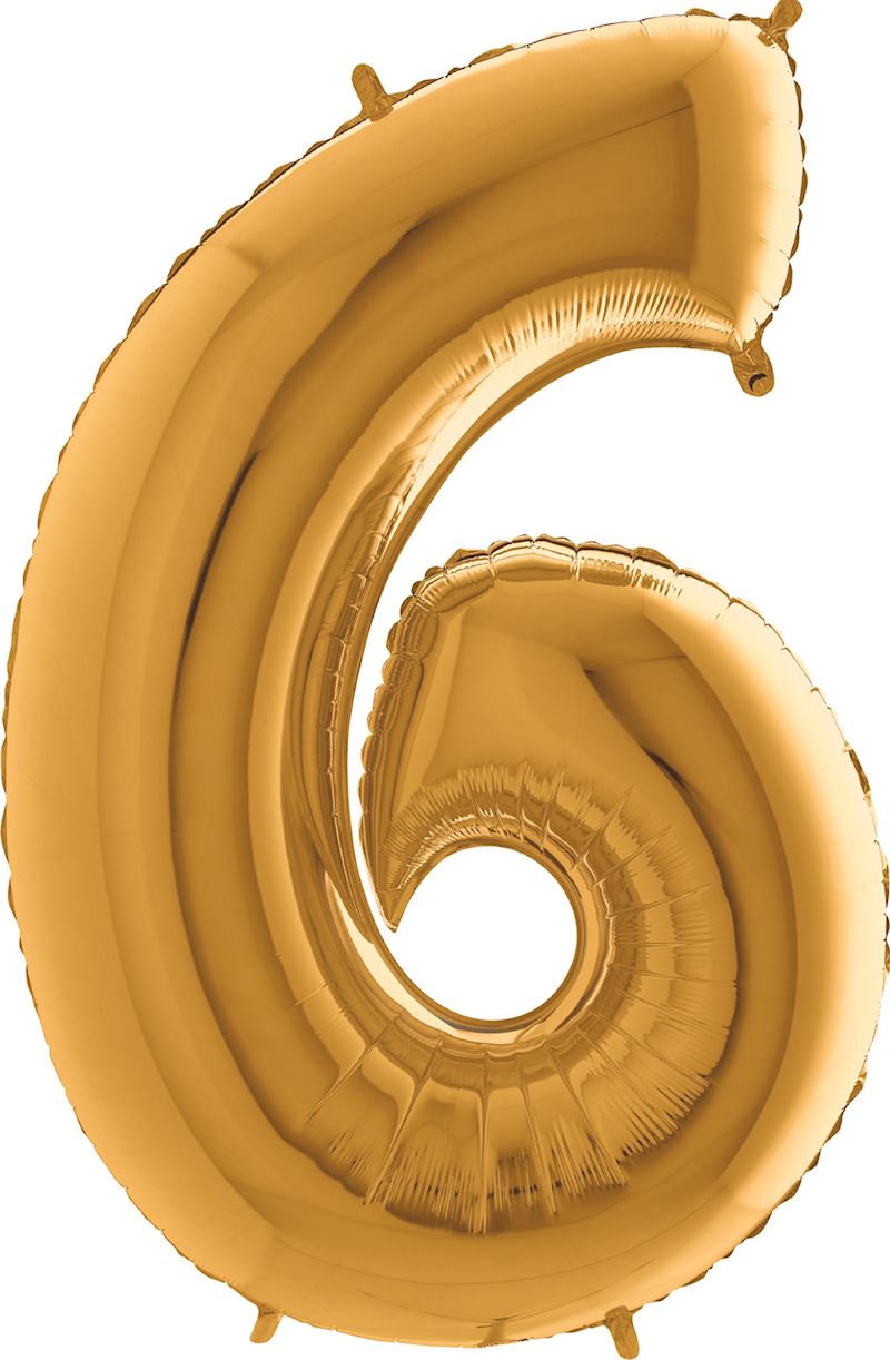 Folien Zahlenballon Gold 0 - 9