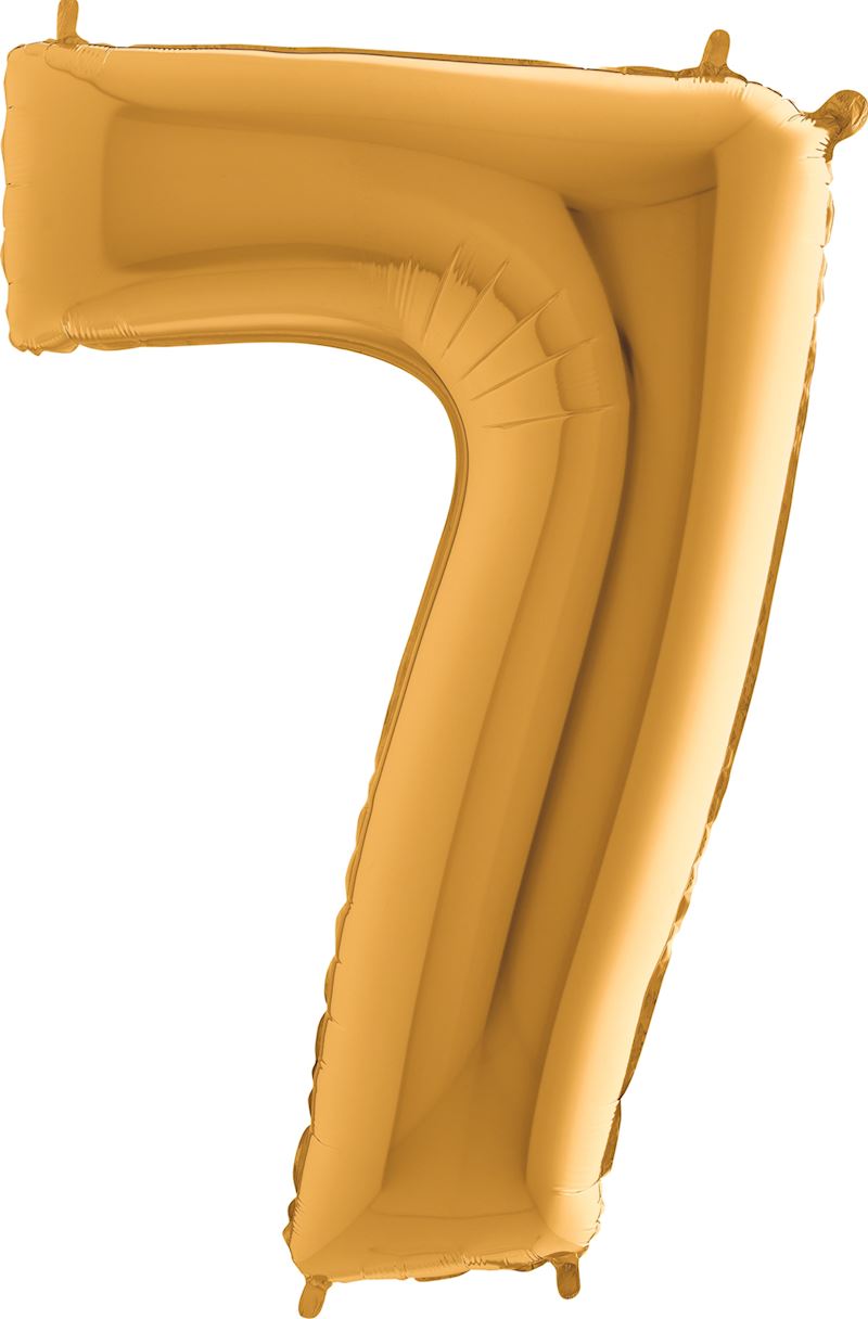 Folien Zahlenballon Gold 0 - 9