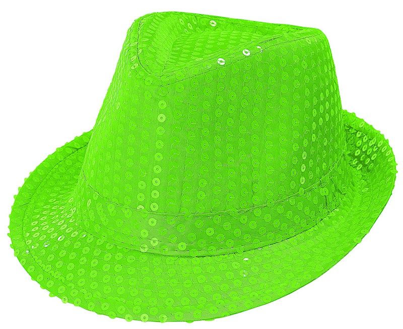 Neon Hut mit Pailletten div. Farben