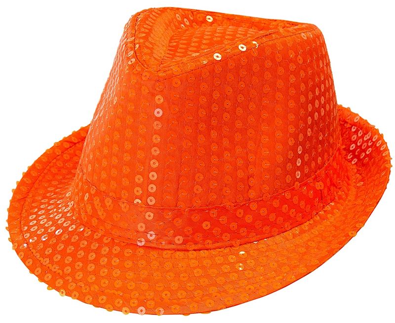 Neon Hut mit Pailletten div. Farben