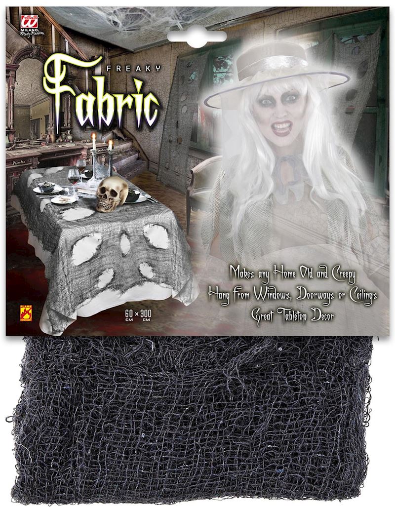 Dekostoff Horror schwarz