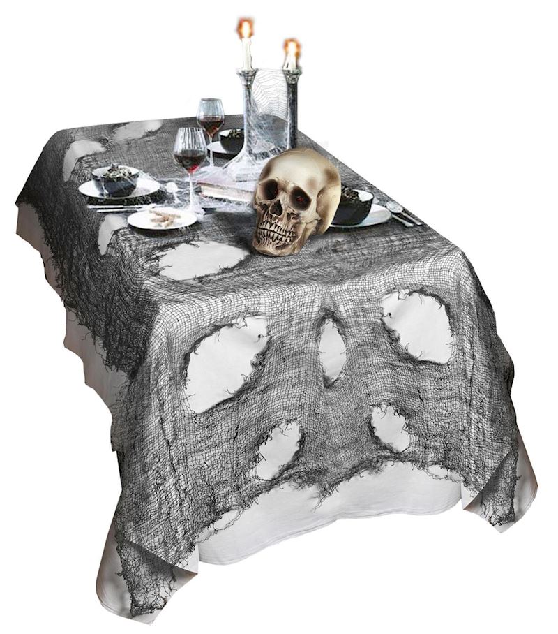 Dekostoff Horror schwarz