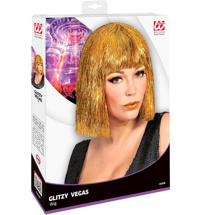 PERÜCKE GLITZY VEGAS GOLD