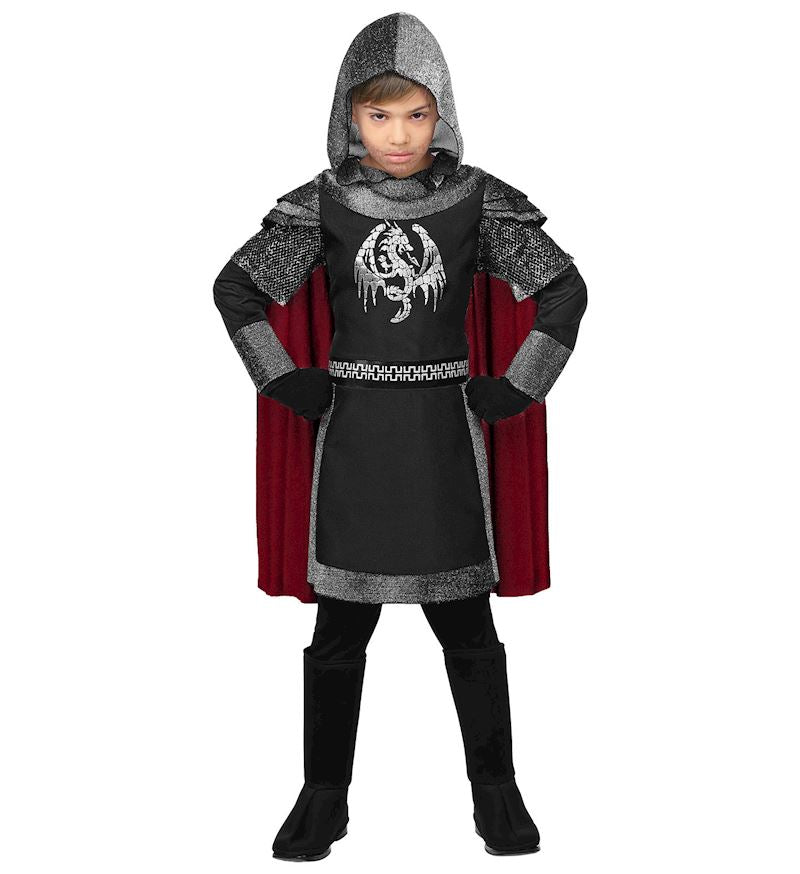 Kostüm Ritter mit Kapuze und Umhang