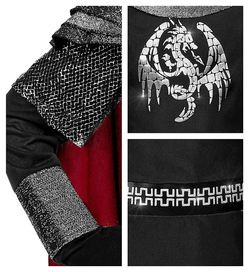 Kostüm Ritter mit Kapuze und Umhang