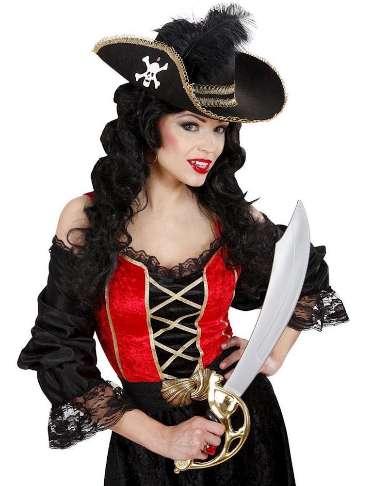 Piratenhut mit Federn