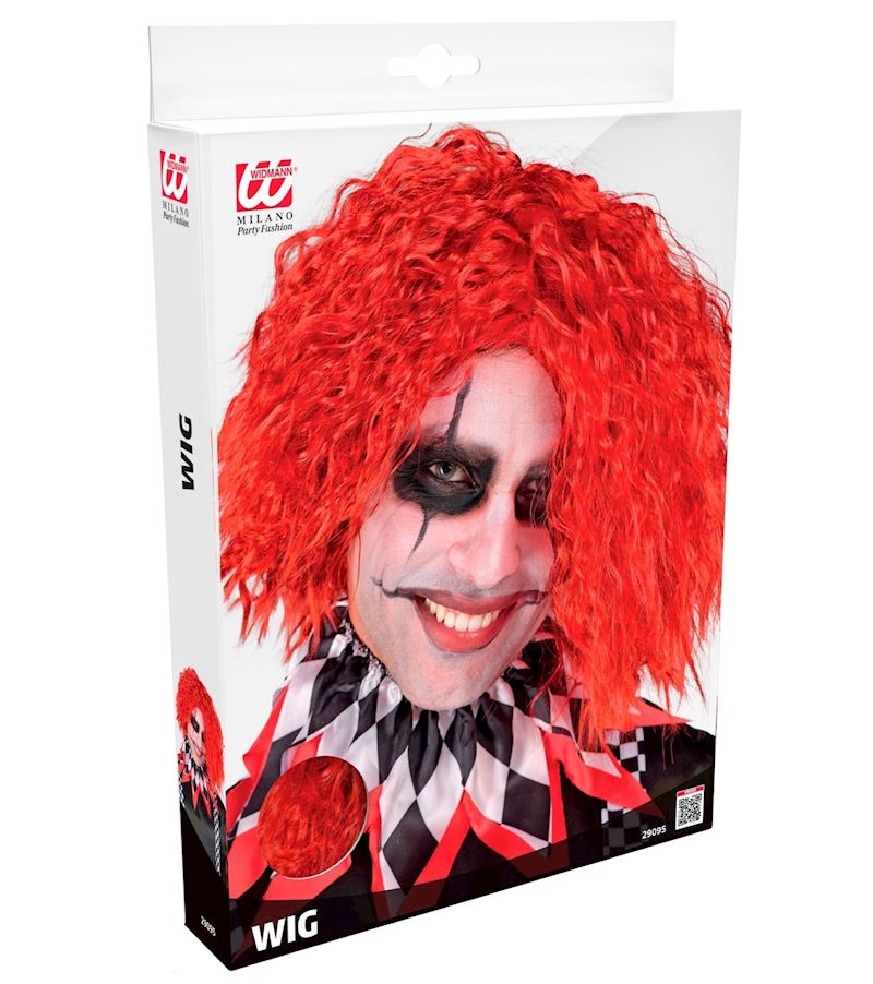 Perücke Killerclown rot