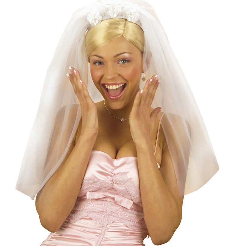 Brautschleier auf Haarreif