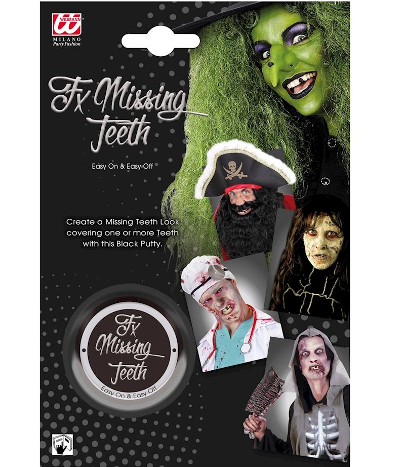 Make-up Zahnlucken Zahnschwarz