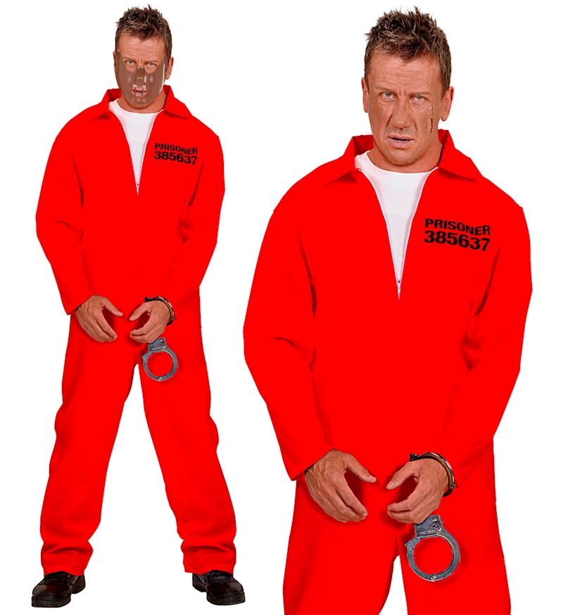 Kostüm Bankräuber Overall rot
