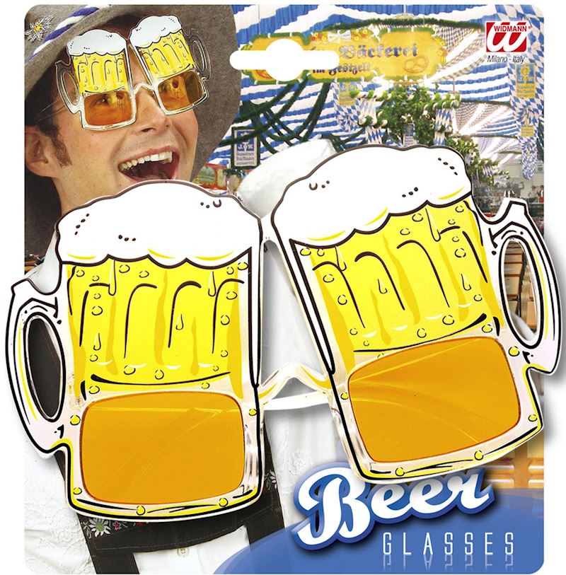 Brille mit Biergläser