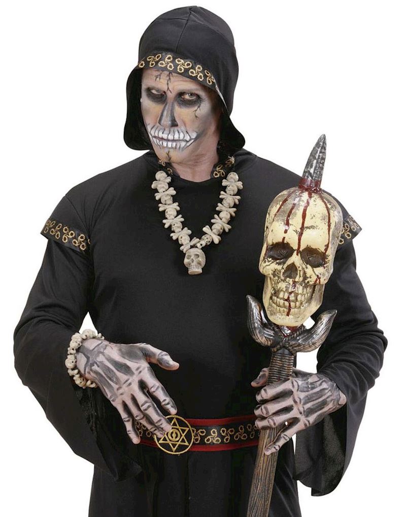 Halskette mit Totenköpfen