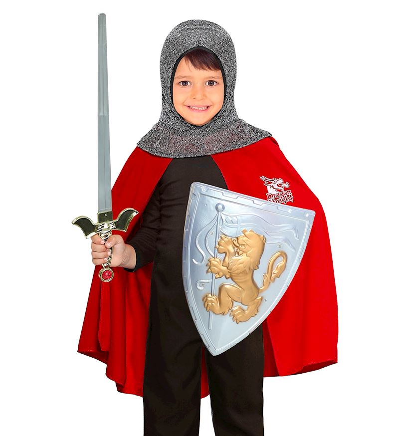 Umhang Ritter des Mittelalters mit Kapuze