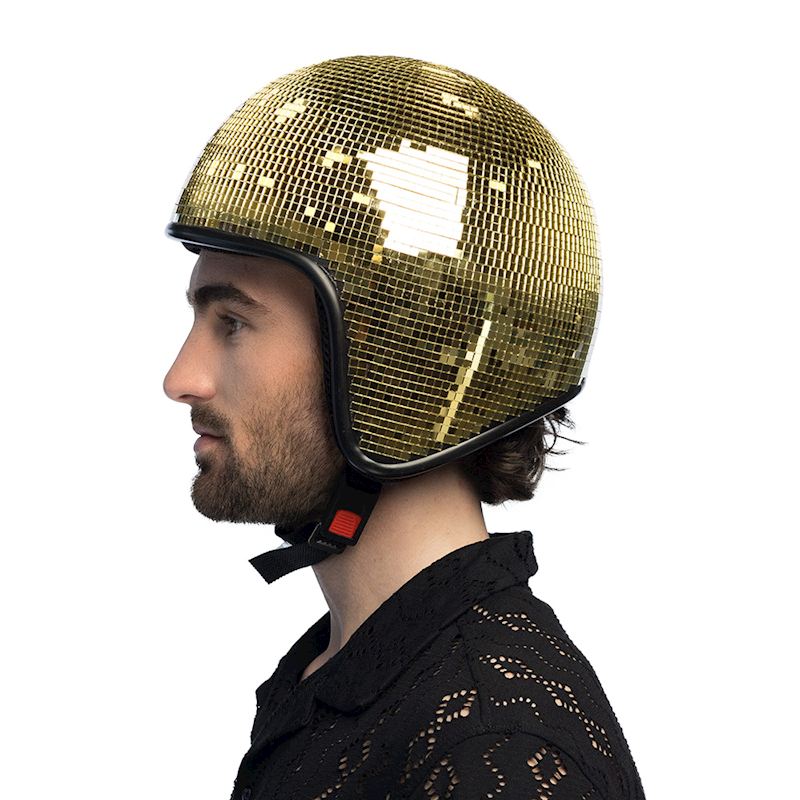 Helm Discokugel gold
