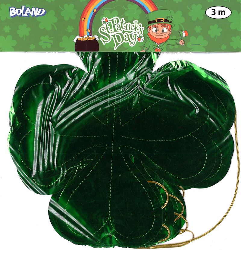 Girlande St. Patrick's Day aus Folie