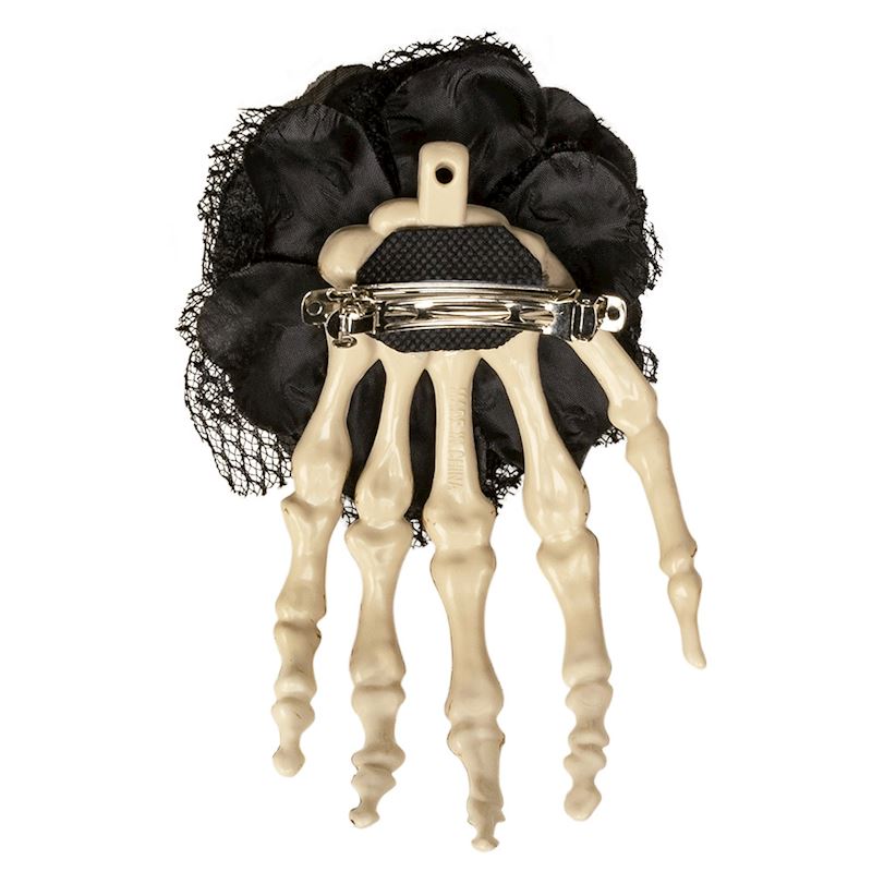 Haarspange Skeletthand
