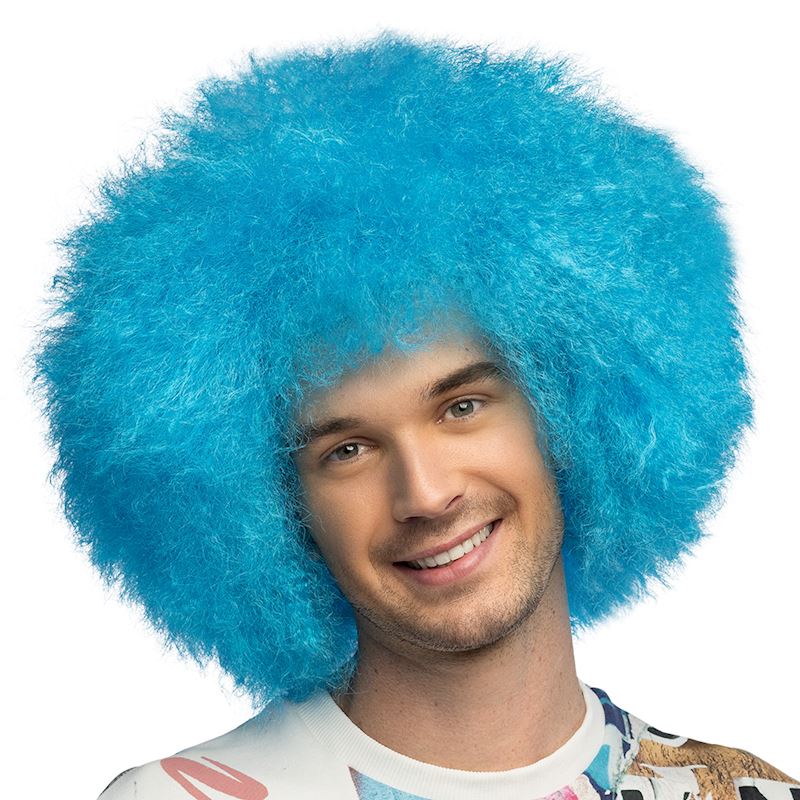 Perücke Sugar neon blau