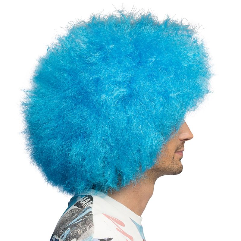 Perücke Sugar neon blau