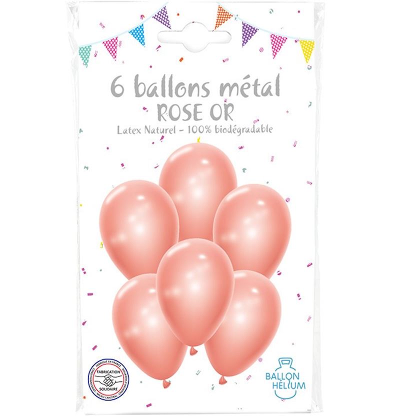 GUMMIBALLONE ROSÉGOLD MèTAL