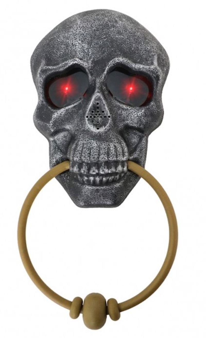Türklopfer Totenkopf mit Licht und Sound