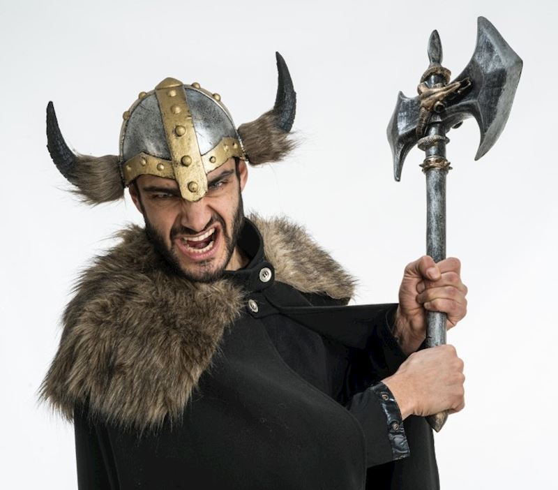 Wikinger Helm mit Hörnern