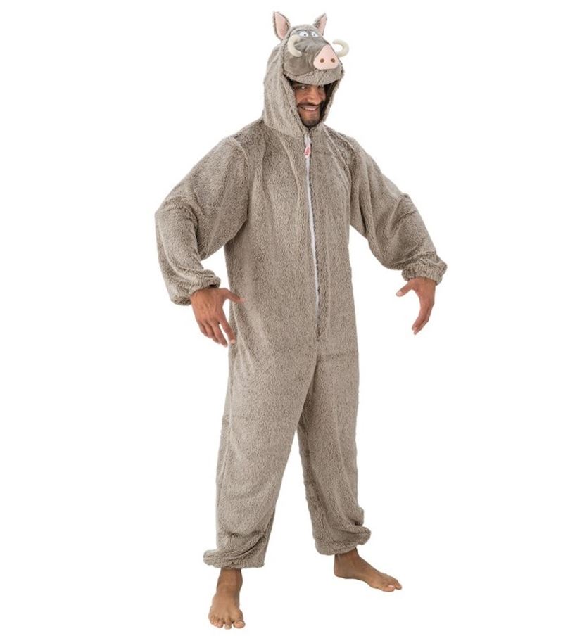 Kostüm Plüsch Wildschwein Overall