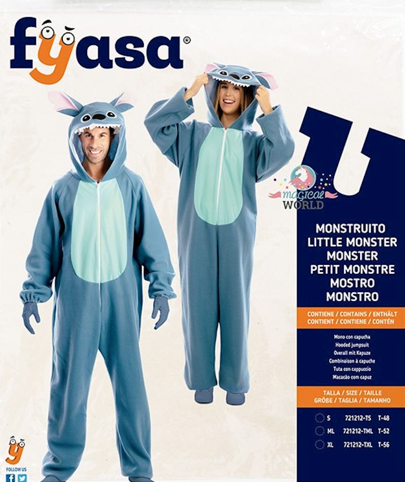 Kostüm kleines Monster Stitch für Erwachsene