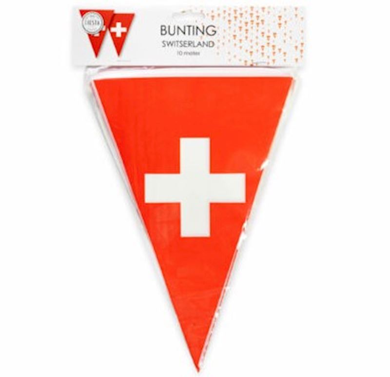 Wimpelkette Schweiz 10 m