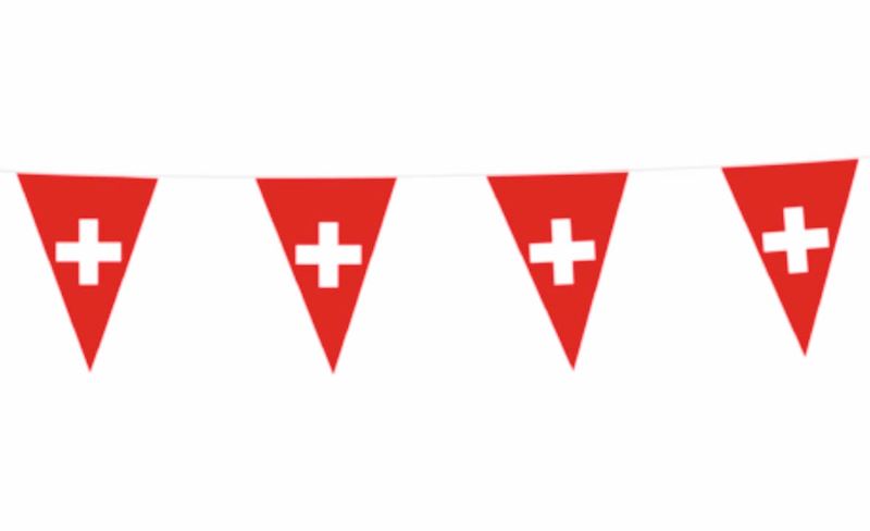 Wimpelkette Schweiz 10 m