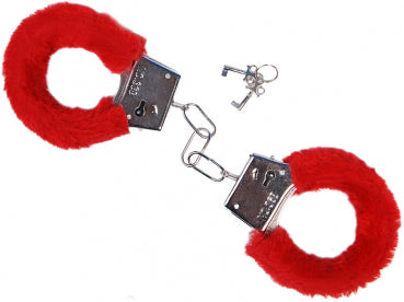 Handschellen Plüsch rot