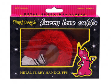 Handschellen Plüsch rot