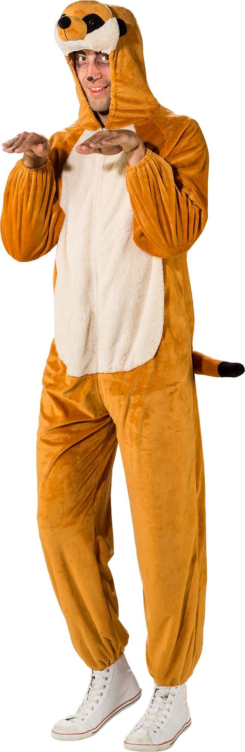 Kostüm Erdmännchen Overall mit Kapuze