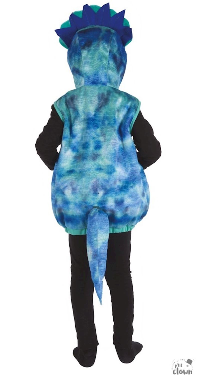 OBERTEIL MIT KAPUZE DINO BLAU