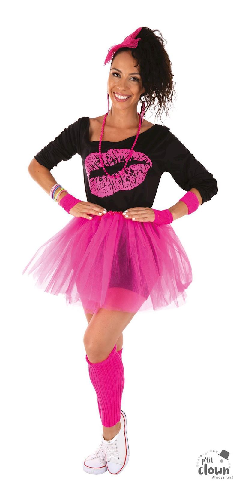 Kostüm 80er neonpink