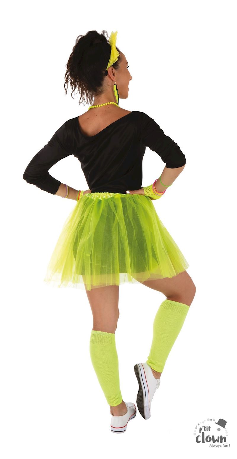 Kostüm 80er neongelb