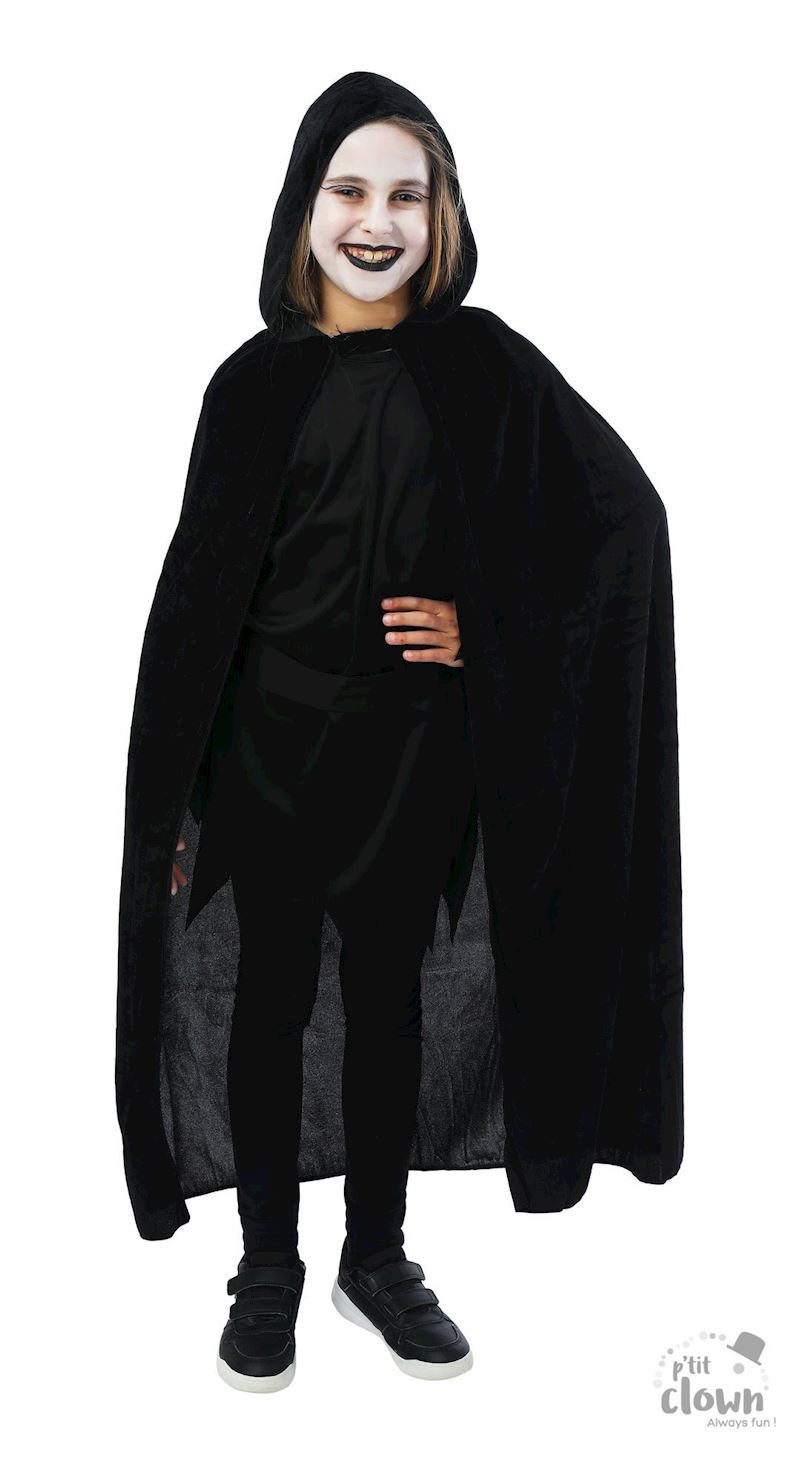 Umhang mit Kapuze aus Samt Kindergrösse