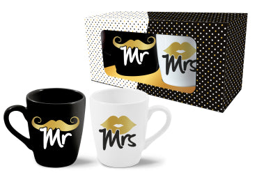 Mr & Mrs Tassen Set Gold