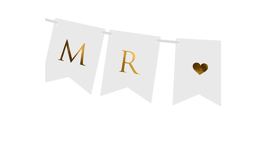 Fähnchenbanner MR & MRS